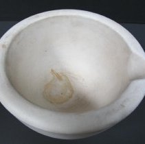 Coors Porcelain mortar, inside